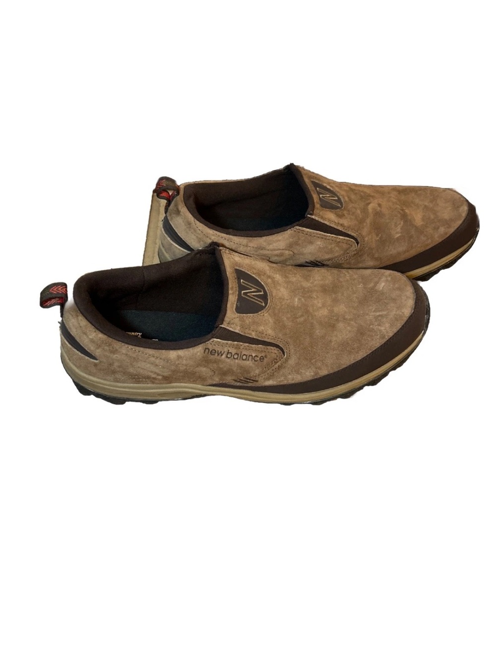 New Balance 756 v2 Men's Brown Suede Slip On Walking Shoes Sz 14 D